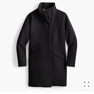 Jcrew Cocoon Coat in Italian Stadium Cloth Wool